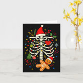 Carte Annonce de grossesse au pain d'épice de Noël Maman (Fleur jaune)