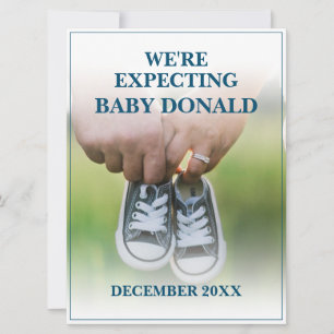 Carte Annonce de grossesse avec chaussures de bébé