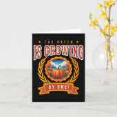 Carte Annonce de Grossesse Citrouille pour Femmes Révéla (Fleur jaune)