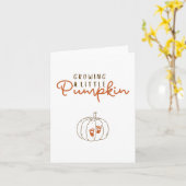 Carte Annonce de grossesse Citrouille qui grandit Hallow (Fleur jaune)
