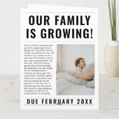 Carte Annonce de grossesse de grand frère drôle dans un (Dos)