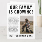 Carte Annonce de grossesse de grande sœur unique dans un (Dos)