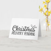 Carte Annonce de grossesse de Noël Bébé attendu pour déc (Fleur jaune)