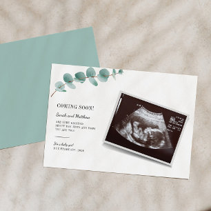 Carte Annonce de grossesse et de naissance de bébé Eucal