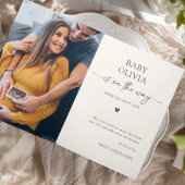 Carte Annonce de grossesse minimaliste mignonne