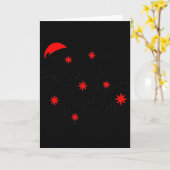 Carte Annonce de grossesse pour bébé Santa Claus Noël (Fleur jaune)