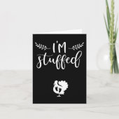 Carte Annonce de grossesse pour Thanksgiving Bébé Dinde (Devant)