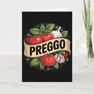 Carte Annonce de grossesse Sauce de pâtes Prego Drôle Pr