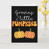 Carte Annonce de Growing Two Little Pumpkins Par (Fleur jaune)