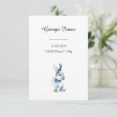 Carte Annonce de la naissance de notre fils Design 2 (Debout devant)