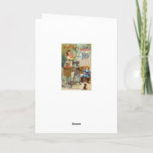 Carte Annonce de machine à coudre victorienne (Dos)