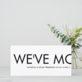 Carte Annonce de Nouvel Adresse de Fun We've Moved (Debout devant)