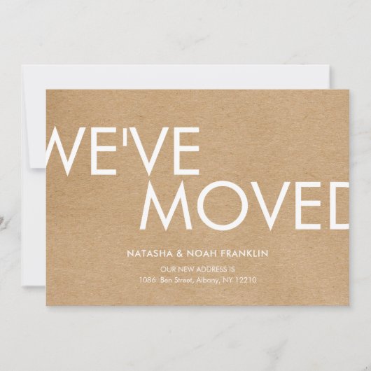 Carte Annonce de nouvelle adresse de Rustic Kraft (Devant)