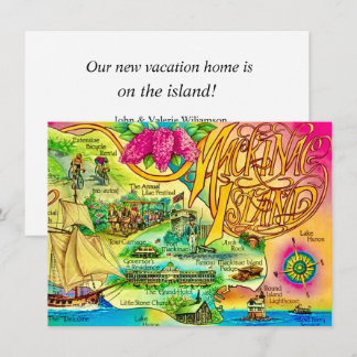 Carte Annonce de nouvelle maison à Mackinac Island