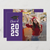 Carte Annonce de photo de remise de diplôme 2025 (Devant / Derrière)