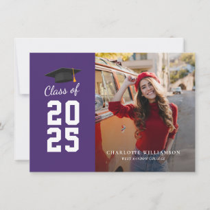 Carte Annonce de photo de remise de diplôme 2025