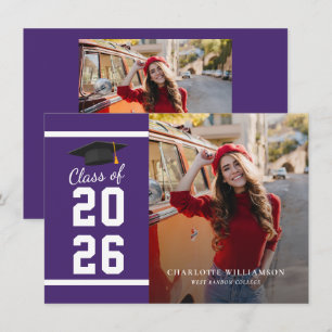 Carte Annonce de photo de remise de diplôme 2026