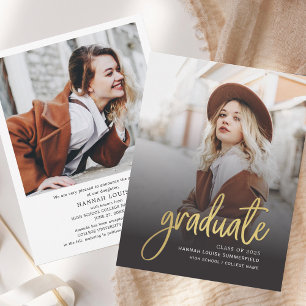 Carte Annonce de photo de remise de diplômes Promo 2026