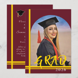 Carte Annonce de remise de diplômes universitaires ligne