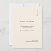 Carte Annonce de Sacrement Chrétien Moderne (Devant)