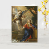 Carte Annonce de Vierge Marie béni (Fleur jaune)