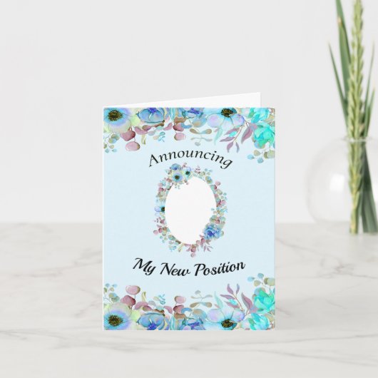 Carte Annonce d'un nouveau poste Ajouter votre propre ph (Devant)