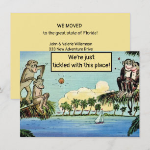 Carte Annonce humoristique de déménagement en Floride