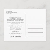 Carte Annonce Mariage ou annulé (Dos)