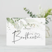 Carte Annonces de révélation de grossesse pour frère Nou (Debout devant)