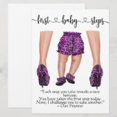 Carte Annonces des premières étapes pour bébés (Devant / Derrière)