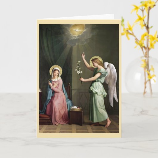 Carte Annonciation, (Fleur jaune)
