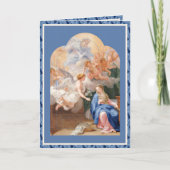 Carte Annonciation catholique Vierge Marie avec Ange (Devant)