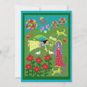 Carte Annonciation d'art populaire personnalisée