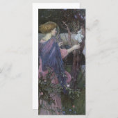 Carte Annonciation de John William Waterhouse (Devant / Derrière)