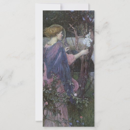 Carte Annonciation de John William Waterhouse (Devant)