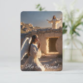 Carte Annonciation de la Résurrection Image Félicitation (Debout devant)