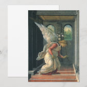 Carte Annonciation (détail de l'ange) de Sandro Botticel (Devant / Derrière)