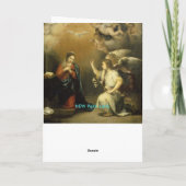 Carte Annonciation Marie et Archange Gabriel Beaux-Arts (Dos)