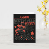 Carte Annual North Le Rodeo Santa Western Cowboy Christm (Fleur jaune)