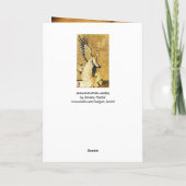 Carte ANNUNCIATION ANGEL ,Gold Yellow ,Blue Sapphire (Dos)