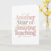 Carte Another Year of Amazing Teaching (Fleur jaune)