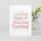 Carte Another Year of Amazing Teaching (Debout devant)