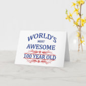 Carte Ans les plus impressionnants du monde 100 (Fleur jaune)