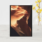 Carte Antelope Canyon, Arizona Greeting Card (Fleur jaune)