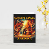 Carte Antelope Canyon Arizona Randonnée Camping (Fleur jaune)
