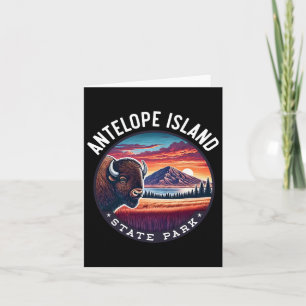 Carte Antelope Island State Park Randonnée Souvenir Biso