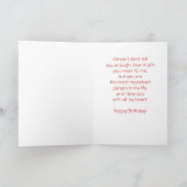 Carte Anthure rouge tropical de Maui, anniversaire (Intérieur)