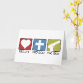 Carte Anti-avortement, Pro God, Pro Gun (Fleur jaune)