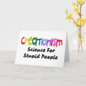 Carte Anti-Créationisme (Fleur jaune)