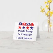 Carte Anti-Donald Trump Pour Le Président - Citation pol (Fleur jaune)